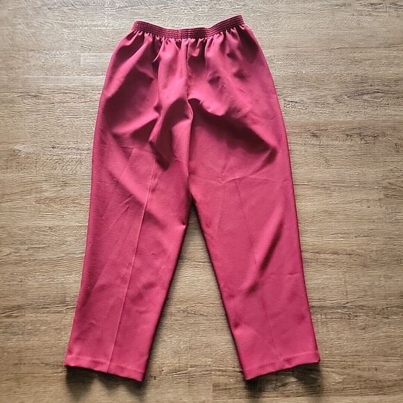 BonWorth Elastic Waist Pull On Pants ~ Sz LP ~ Burgundy ~ 28" Inseam - Picture 6 of 6
